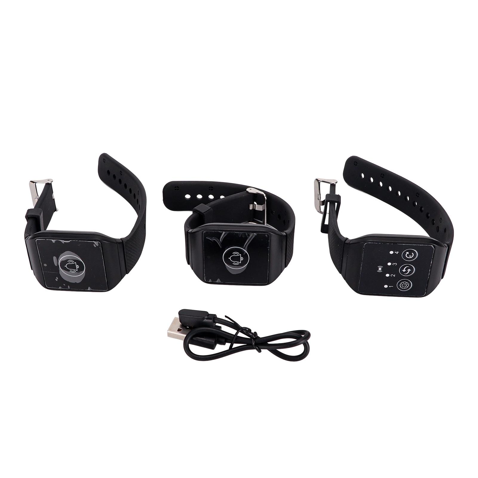 

Беспроводной пейджер на запястье, многоцелевой, водонепроницаемый, IPX7, 433,92 МГц, пейджер для часов для ресторана 2 to 1