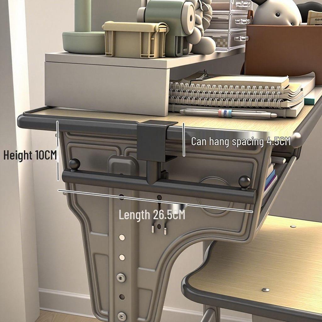 Adjustable Desk Edge Hook Shelf: Back-to-School Backpack Hanger