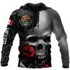 Sweat à capuche mexicain très populaire pour homme Sweat à capuche imprimé 3D Sweat à capuche décontracté pour le commerce extérieur
