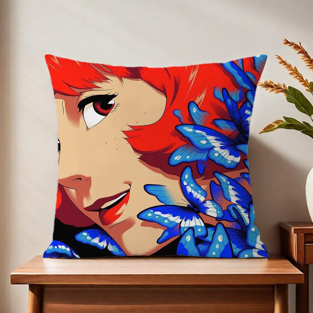 Anime P-Paprika Cute Cushion Cover For Pillow Printing Sofa Decoration Home Car Room Coffee Shop Office Nordic Simplicity