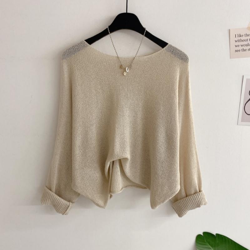 Honey J Loose Fit Floret Long Sleeve Knit 7color