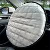 2Pcs Universal Car Steering Wheel Sunshade Cover - Heat Insulation & Sun Protection Protector for Summer