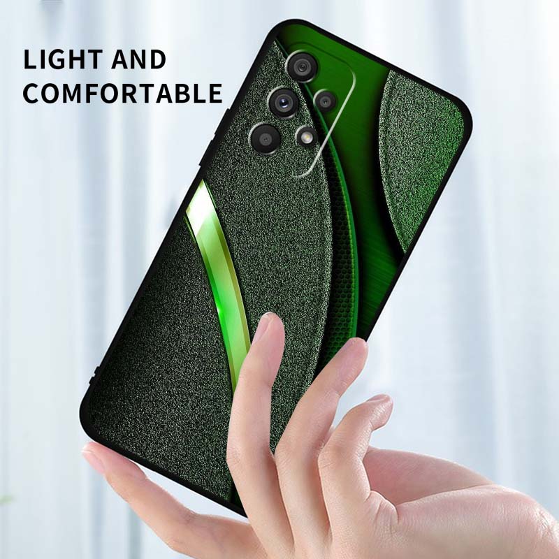 Artistic metal style pattern Phone Case For Samsung A73 A72 A71 A55 A54 A53 A52 A51 A13 A22 A16 A15 A12 A14 A26 A07 5G Black