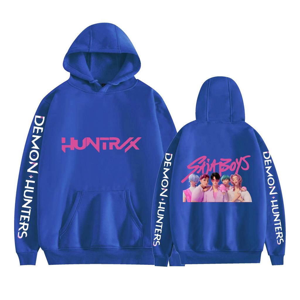 Unisex Cosplay Hoodie Pullover Women Men KPop Demon Hunters Anime Graphic Hooded Sweatshirt Costume