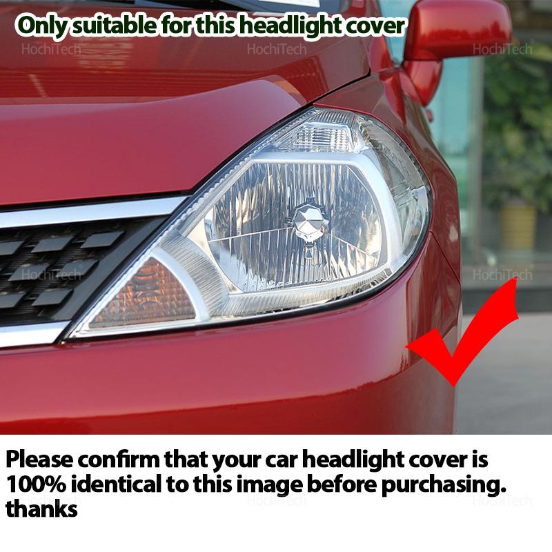For Nissan Tiida Latio C11 2005 2006 2007 Headlight Cover Car Headlamp Lens Glass Replacement Front Lamp Shade Auto Shell