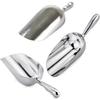 Ice Cube Endurance Scoop, Cast Aluminum Shovel Scoops Kitchen Utility Scoops Set Contoured Handle,Ideal for Ice Cube Coffee Bean Food Rust Free