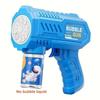 Space Astronauts Fully Automatic Bubble Gun Rocket Bubbles Machine Automatic Blower With Bubble Liquid Plaything For Kids Bubble Present