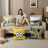 Cartoon L-Lovely Cute M-Minions Cushion Cover Inches Farmhouse Decor Home Throw Pillow Covers for Couch Decorations