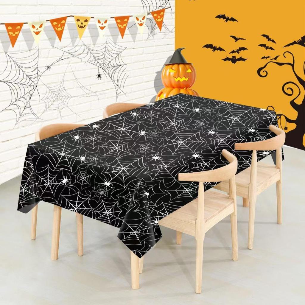Halloween & Christmas Theme PEVA Tablecloth - Disposable Party Decor