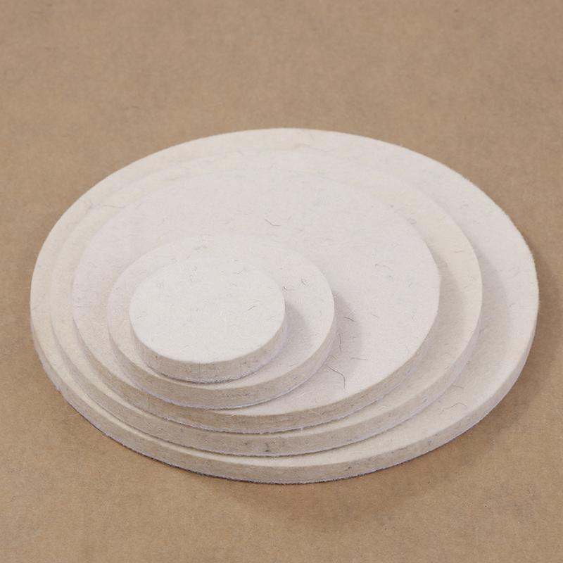Polishing Pads Wool Felt Abrasive Wheel 50/75/125/ 150/180Mm Soft Felt Discs For Glass Stainless Steel Polish Repair Scratche