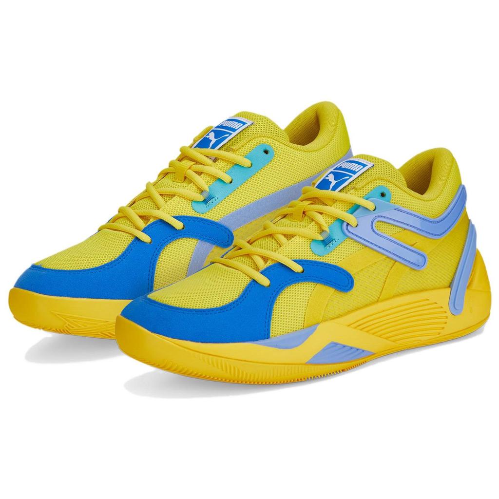 Puma TRC Blaze Court Vibrant Yellow Unisex Sneakers Elektro-Purple 376582-19