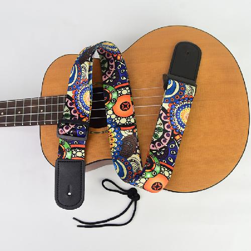 Ethnic Style Weaving Electric Guitar Strap Acoustic Guitar Strap Electric Bass Ukulele Universal Strap Guitar Accessories