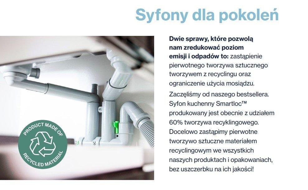 Space-saving telescopic siphon - space saver