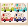 1SET car theme baby 1-10 digital learning quiet book early education educational science and education paper toys