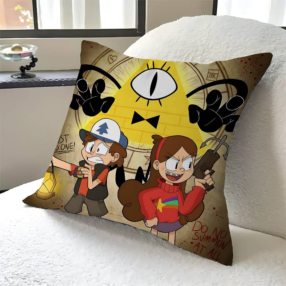 Gravity Falls Stitch Lucky Dragon Pillow Cover Sofa Cushion Cover Home Room Decoration Children Gift