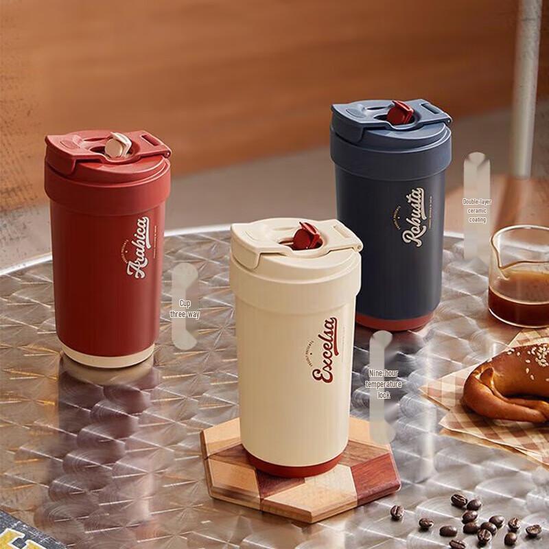 Supor 450ML Crystal Porcelain Dual-Use Insulated Mug