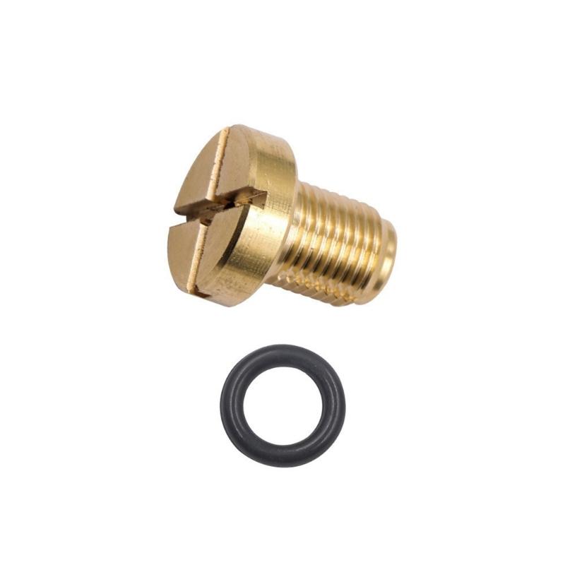 Cooling System Drain Screw Replacement, Brass Threaded Radiator Drain Fastener with Slotted Head and Sealing Washer, Reference 1711171278 for