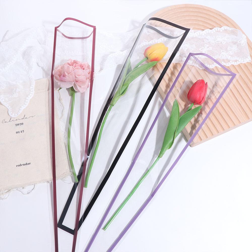 50PCS Package Supplies Flower Packaging Bag Transparent Bouquet Packing Material  Valentine's Day