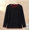 Plus Size Velvet Winter Top - Stylish New Arrival for Middle-Aged Women