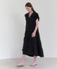Ost Kaka Sailor Collar Tiered Maxi Dress Black