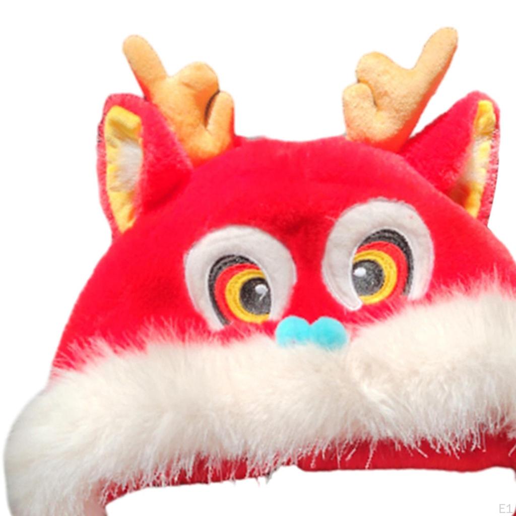 Winter Warm Hat Year Dragon Ear Protection Head Cartoon Animal Lion Dance