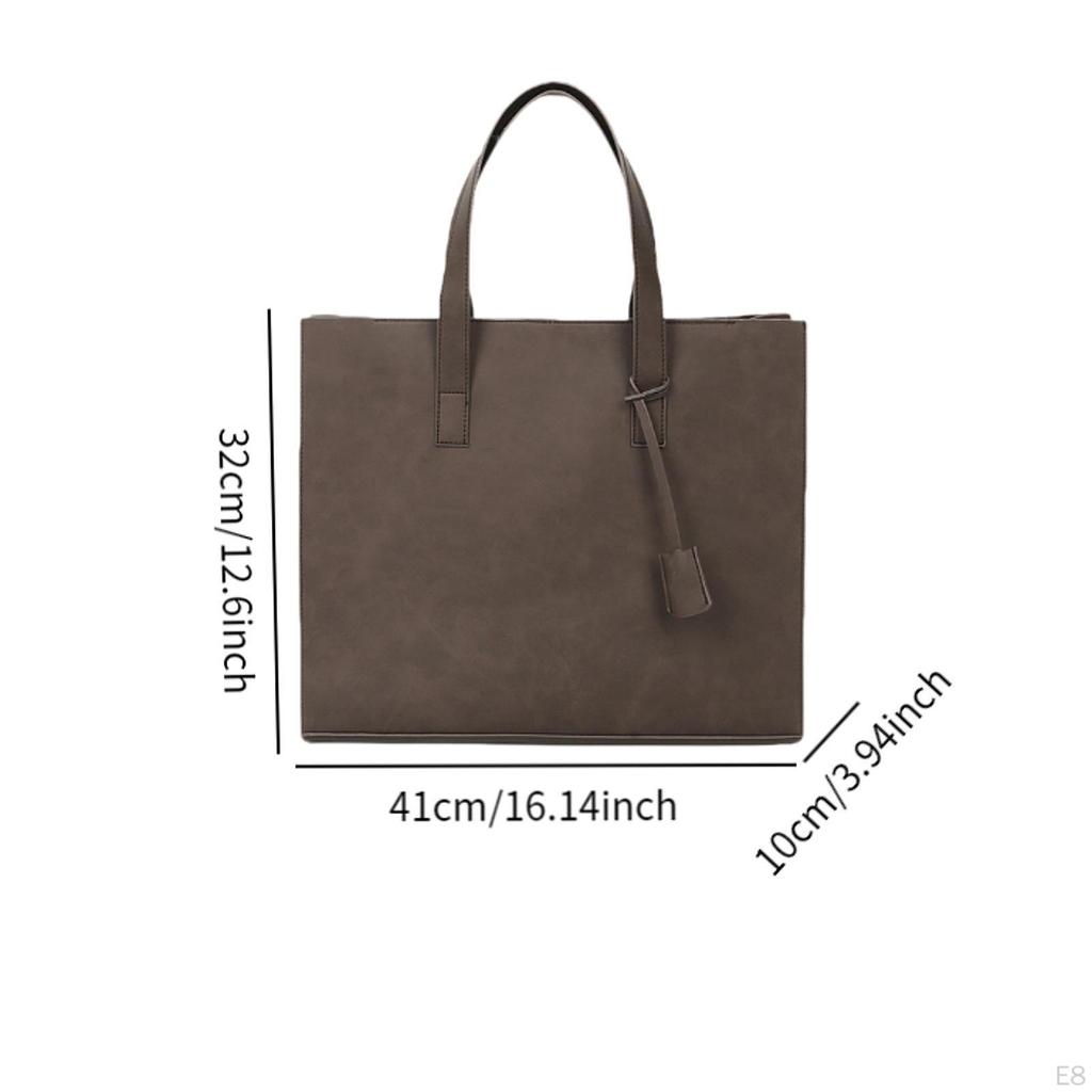 Men's Classic Leather Tote Bag for Work And Travel