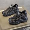 Summer Hollow Mesh Women'S Sneakers Breathable Mesh Platform Shoes Non Slip Thick Bottom Lace-Up Fashion Casual Running Trainers