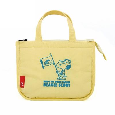 Snoopy Lunch Tote Bag, Washable, Easy Cooling, with Ice Pack Pocket, IP.ThermoKeeper.Deli.Peanuts-0E 8426