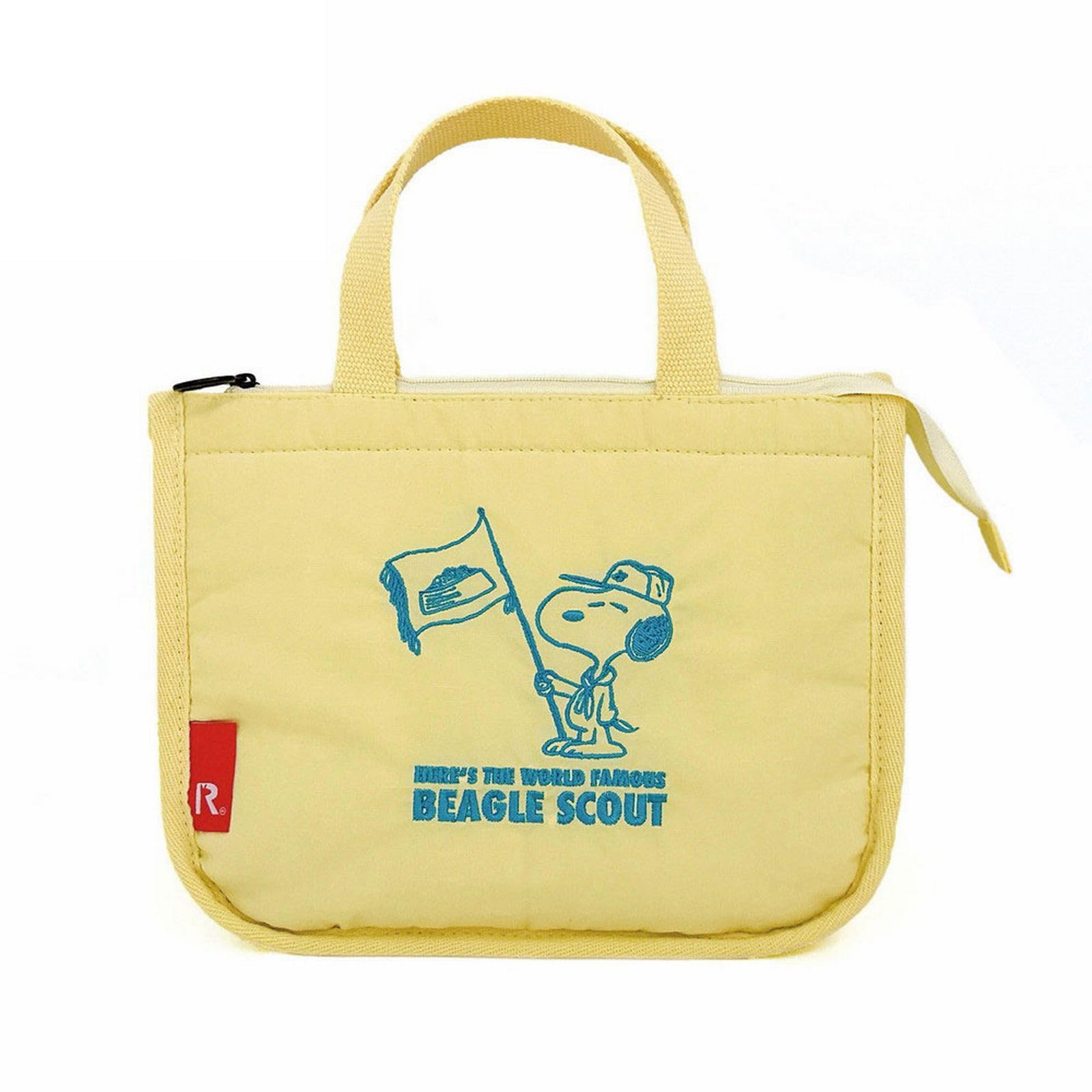 

WashableTK Snoopy Lunch Tote Simple Cold Includes Ice Pack Pocket 8426 03 Beagle Scout [Routeto] Bag, Washable, Storage, IP.Thermo