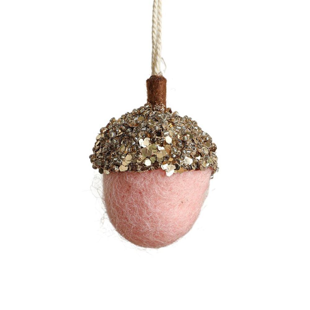 3pcs Cute Acorn Balls Multifunction Xmas Tree Pendant Crafts Wool Felt  Window