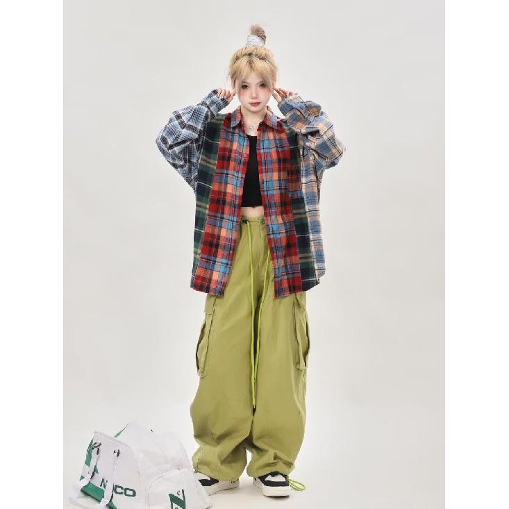 2024 Bokstaver Langermet Skjorte Japansk Hong Kong Stil Ins Løs Skjorte Gutter Sommer Trendy Allsidig Avslappet Kåpe