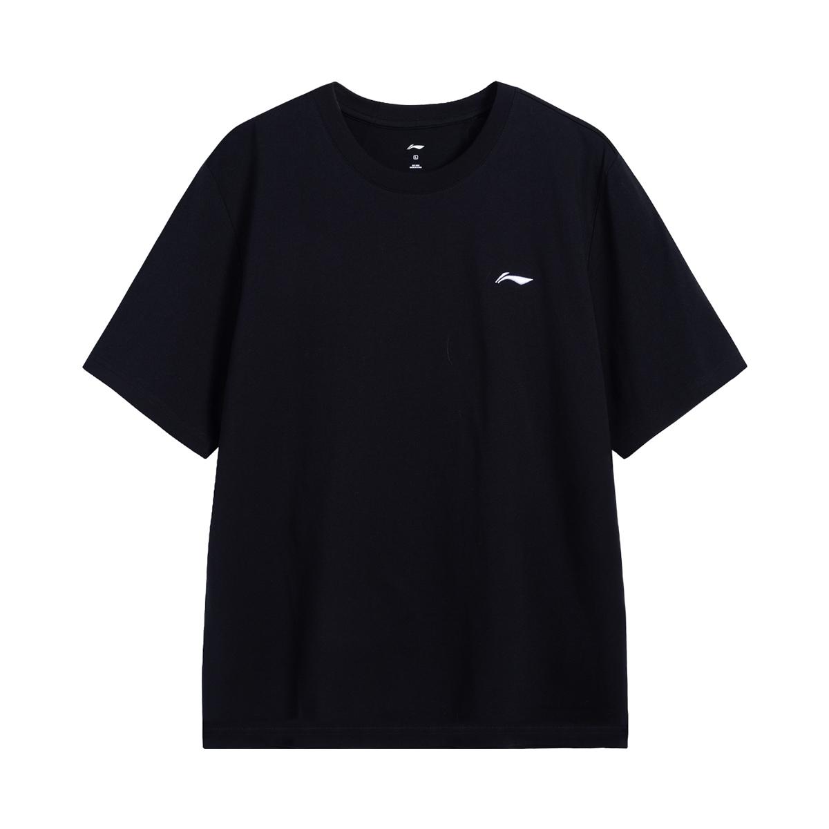 

Li-Ning Versatile Loose Comfortable Sports Short Sleeve T-Shirt Men tops Black AHSWB61-1 S