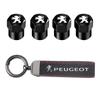 Peugeot Car Tire Wheel Valve Caps Cover Car Key Chain Ring Keychain For Peugeot 408 308 5008 Landtrek 208 3008 2008 Rifter 508
