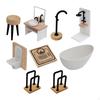1/12 Dollhouse Bathing Area Set Ornaments and Accessories Collection