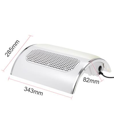 Nail Dust Collector Powder Cleaner Nail Art Salon Suction Dust Machine with 3 Fan Manicure 2 Dust