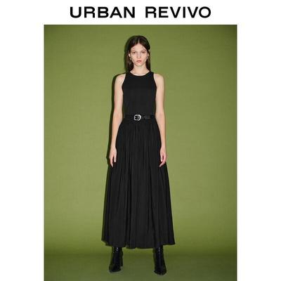 UR Women's Spliced Sleeveless Long Dress