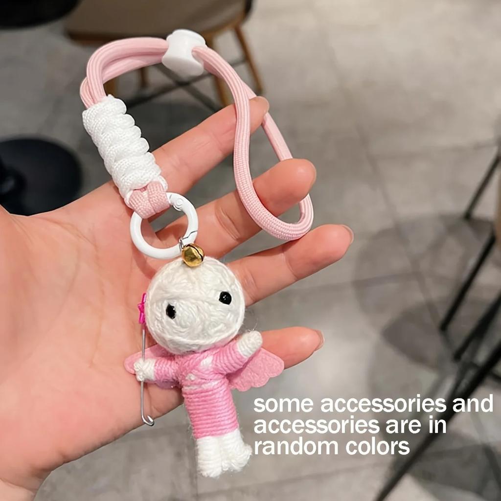 Woolen Voodoo Doll Creative Pendant Mummy Keychain Doll Male and Female Student Bag Hanging Couple Hanging Accessories