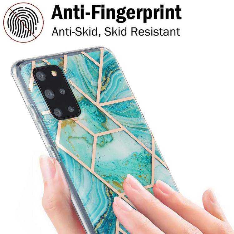 For Samsung Galaxy S20 Plus 3D Electroplating Marble Pattern TPU Protective Case