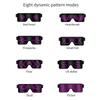 Led Party Glasses Multilingual USB Charge Led Flashing Luminous Eyewear Christmas Concert Birthday Party Holiday Glow Sunglasses