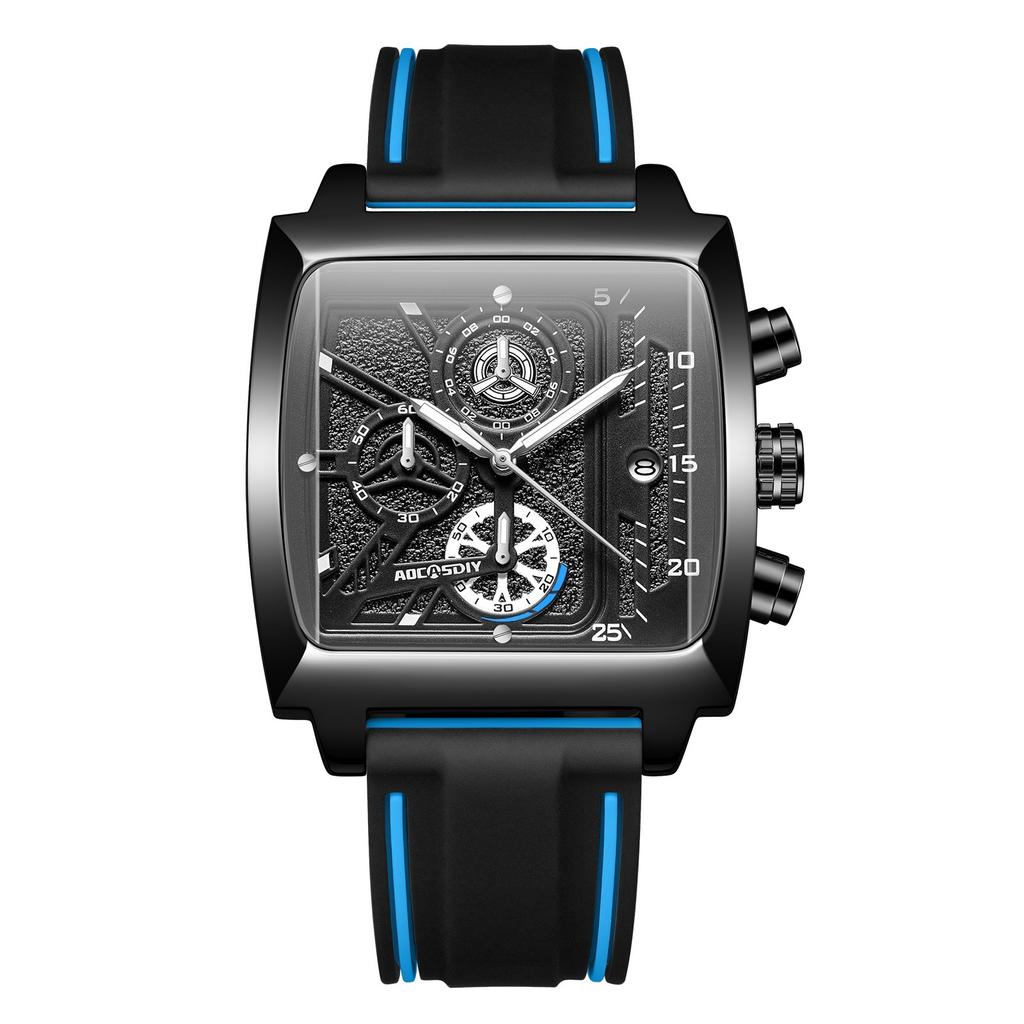 שעון גברים צבעוני ואלגנטי רב תכליתי עמיד למים ללילה