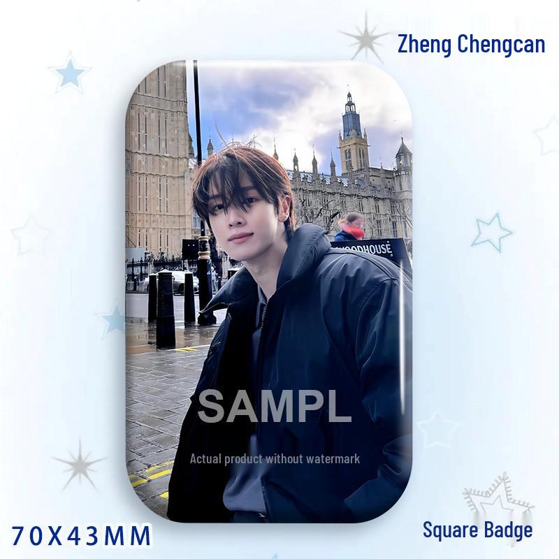 Zheng Chengcan Concert Star Badge & Laser Sticker Pin Brooch