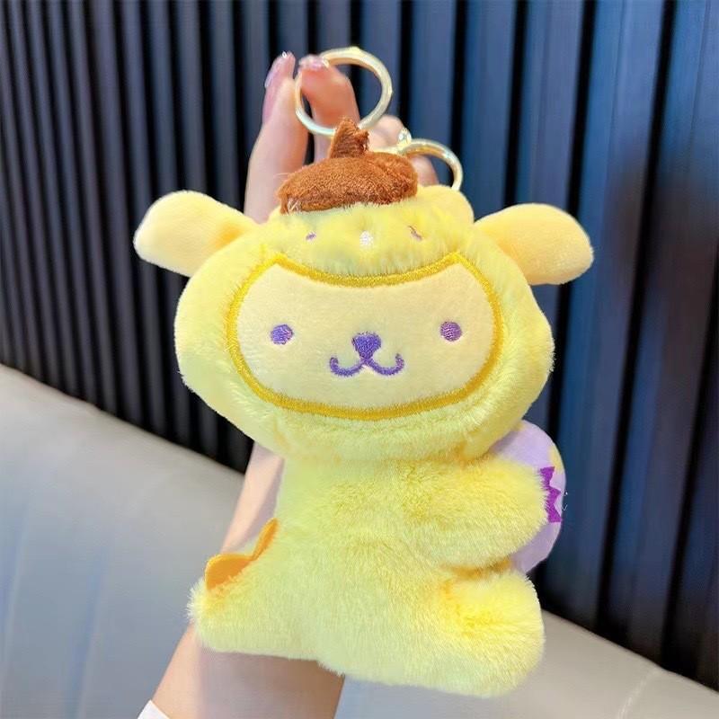 Adorable Sanrio Plush Keychain With Soft Pp Cotton Filling Includes Kuromi Pompompurin PompomPurin