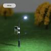20 Stück Weiß Modell Straßenlaternen Layout Laternenpfahl Eisenbahn Zug Garten Spielplatz Landschaft Led Lampe