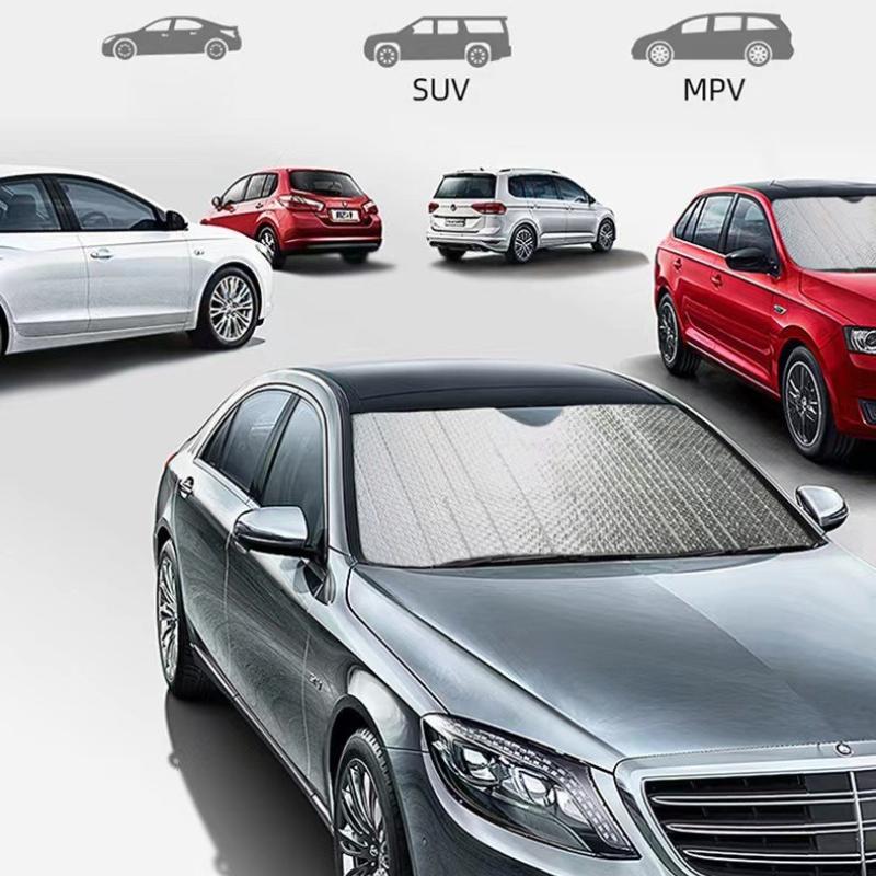 Foldable Universal 140x70CM Car Windscreen Sunshade Cover Sun UV Protection Lightable Sun Visor Covers Car Windscreen Sun Shade