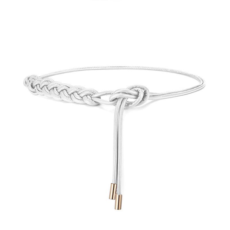 New Fashionable Minimalist and Unique Black Waist Cord A High-End Trendy Slim Belt to Pair with Dresses Women's Slim Belts