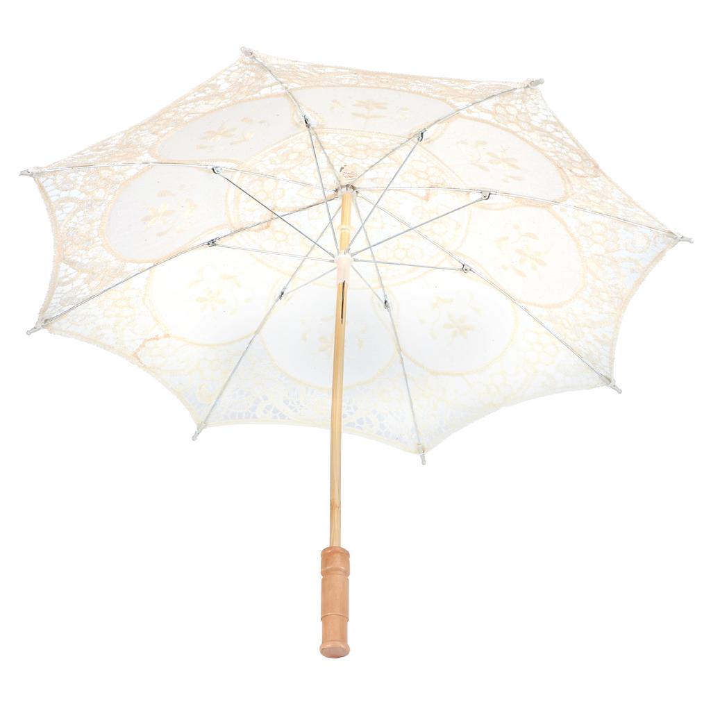 Lace Umbrella Parasol Vintage Wedding Bridal Umbrella for Photo Costume Party Supplies