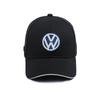 2026 Heiß Für VW VOLKSWAGEN Neue schwarze Mode Auto Volkswagen Logo Baseballkappe Lässige Sandwich-Kappen Herren Damen Verstellbare Mütze Outd