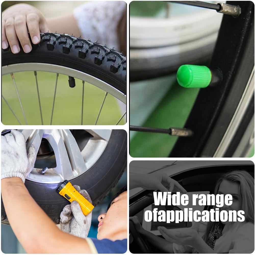 100 Piezas/Lote Tapones para Válvulas de Neumáticos de Bicicleta, Plástico Schrader Válvula Multicolores Tapas Antipolvo para Válvulas de Neumáticos de Bicicleta