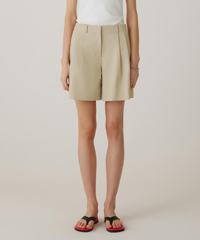 Siyajyu Sipt7194 Noobi Soft Volume Shorts_Beige