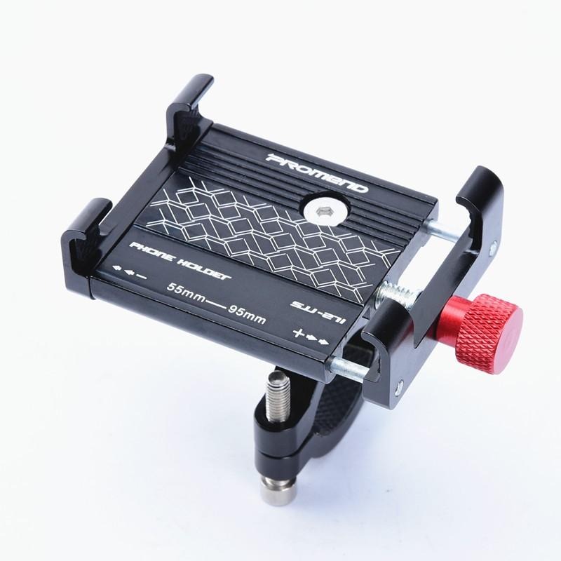 Aluminum Alloy Bicycle Scooter Mobile Phone Holder Mountain Bike Bracket Stand чёрный